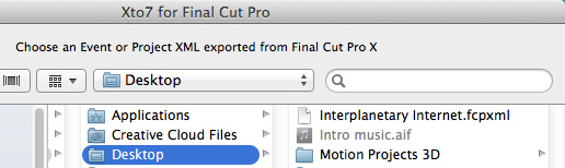 xto7 for final cut pro serial number